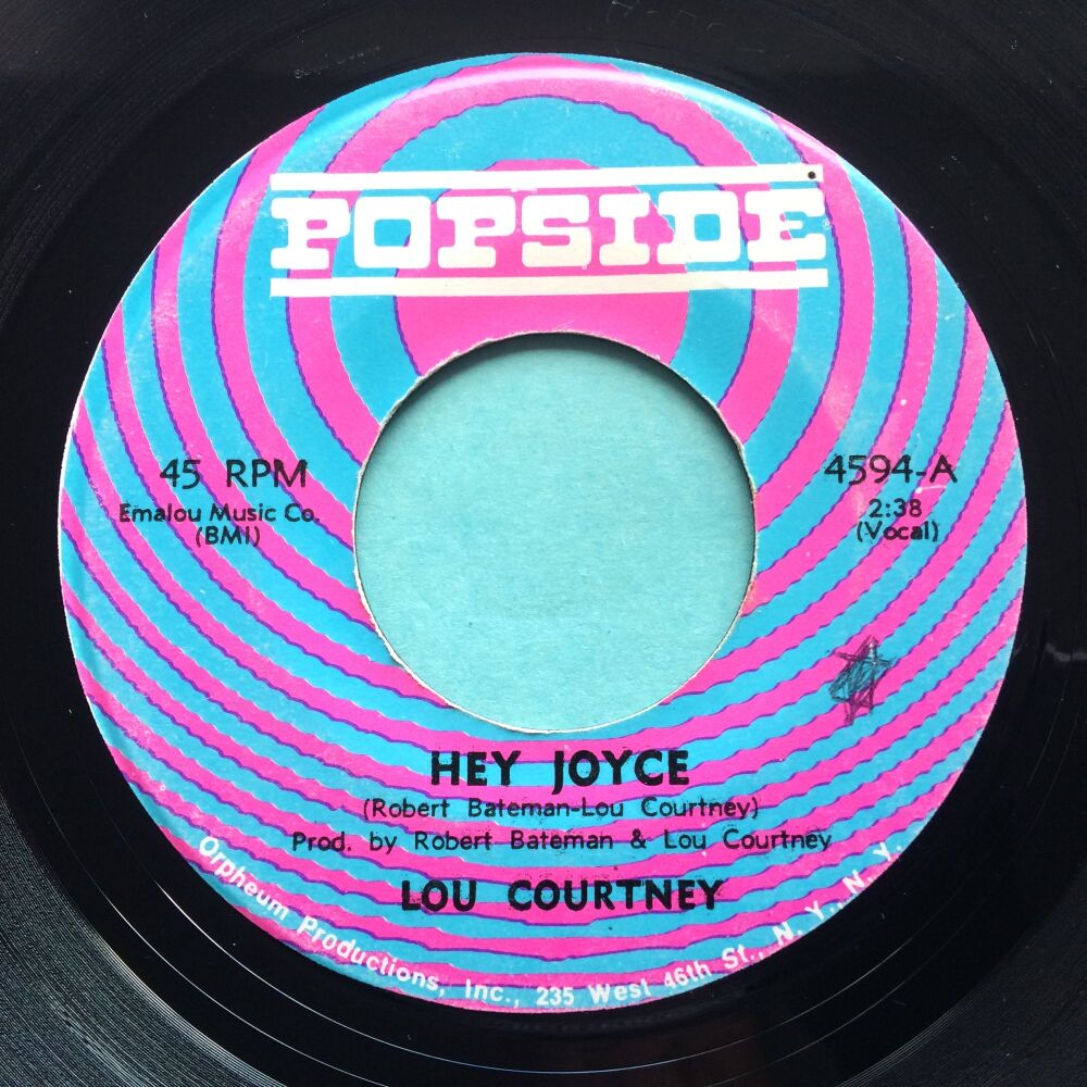Lou Courtney - Hey Joyce b/w I'm mad about you - Popside - Ex-