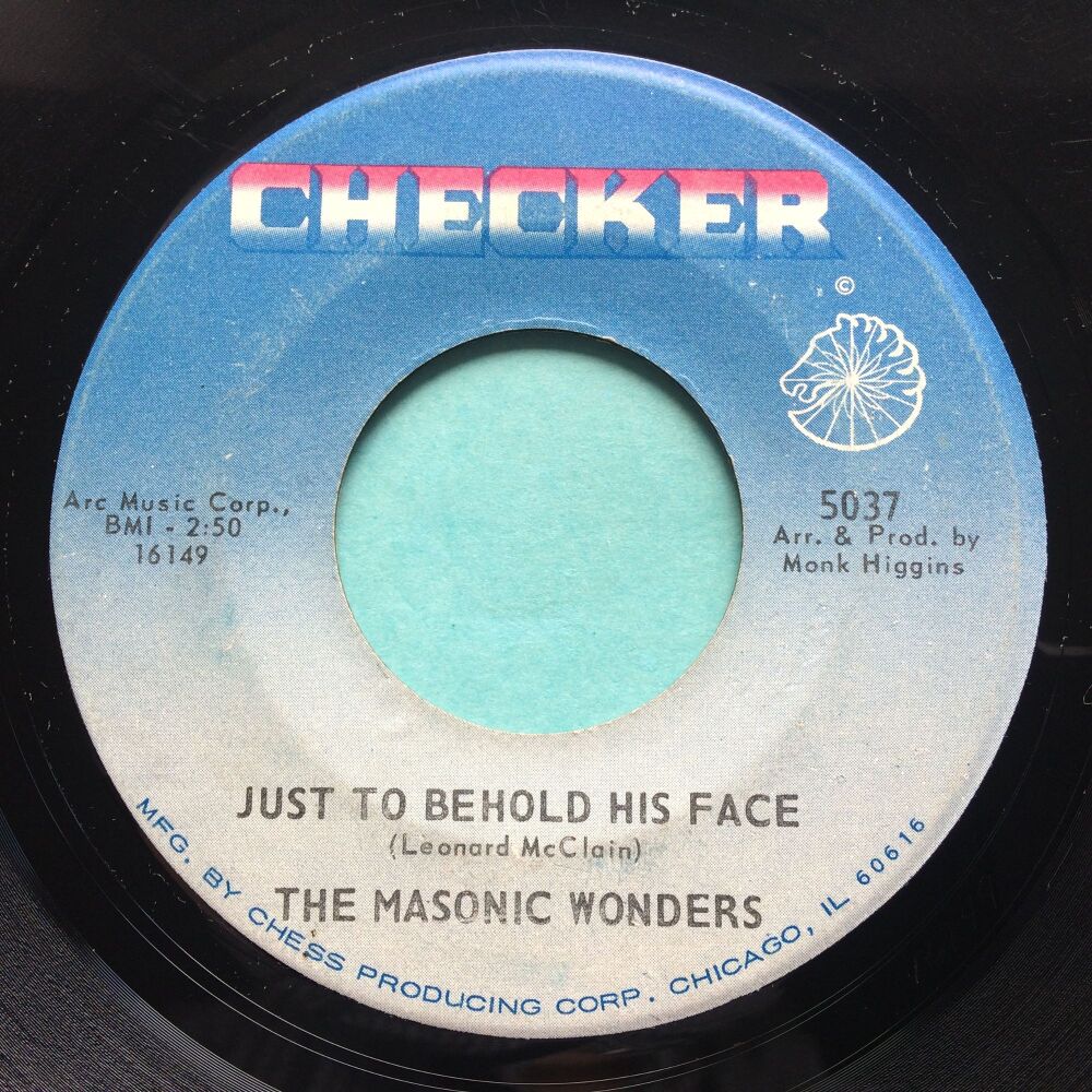 Masonic Wonders - Just To Behold His Face - Checker - VG+