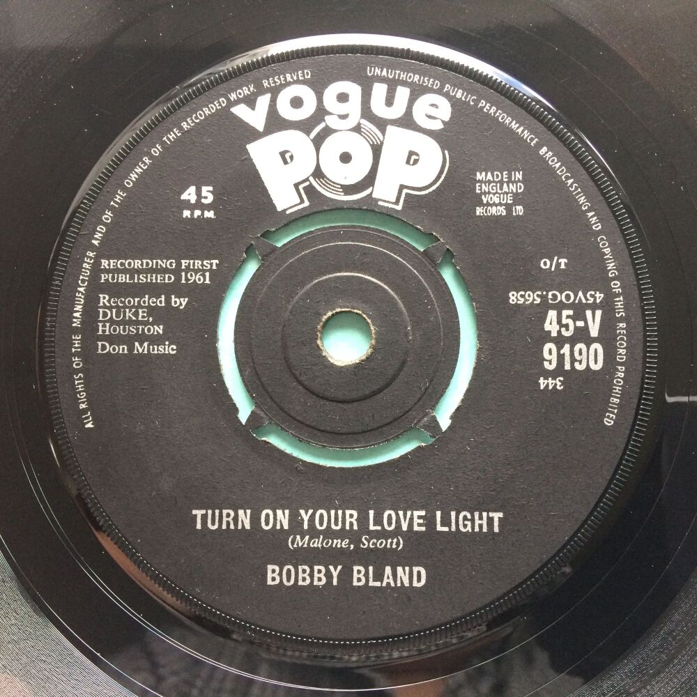 Bobby Bland - Turn on your love light - UK Vocalion Pop - VG+
