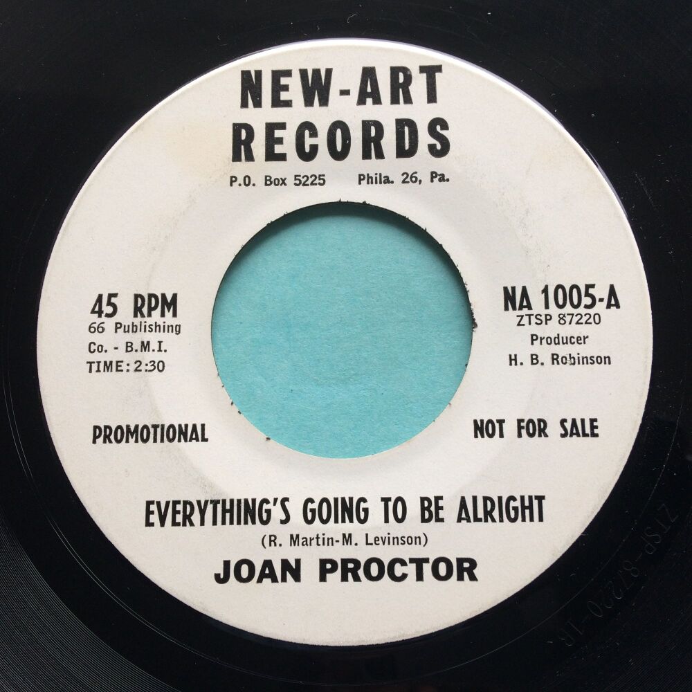 Joan Proctor ‎- Everything's Going To Be Alright b/w Matchmaker - New-Art promo - VG+
