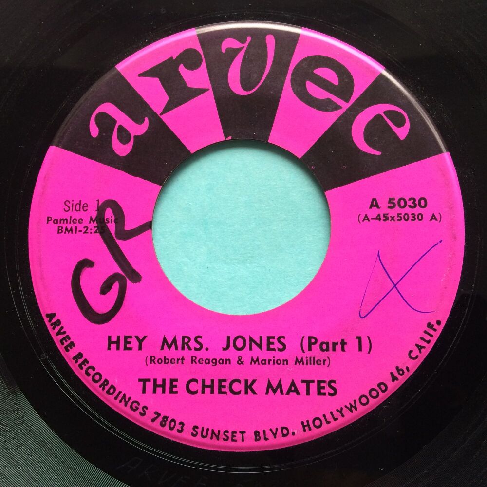 Check Mates - Hey Mrs. Jones - Arvee - Ex- (wol)