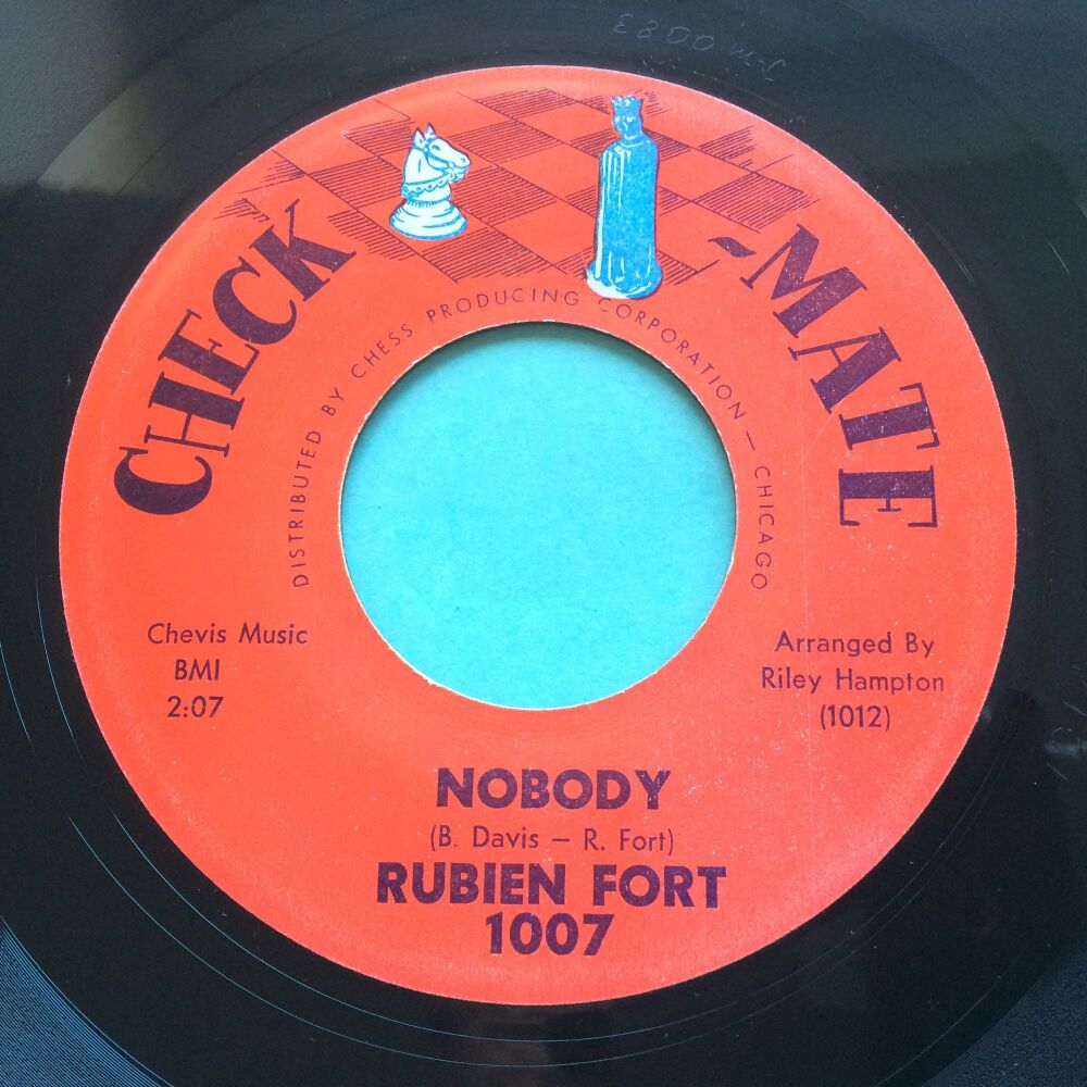 Rubien Fort - Nobody b/w I'll do the best I can - Check-Mate - VG+