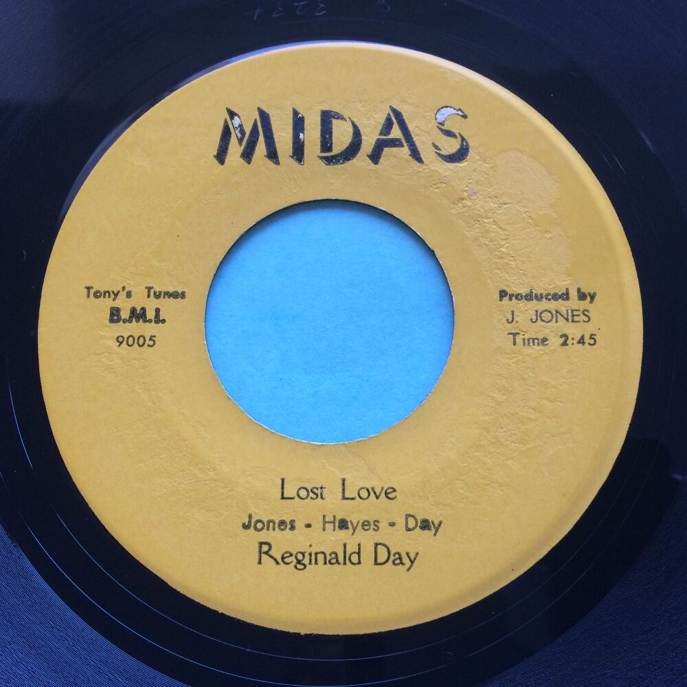 Reginald Day - Lost love b/w My girl Jean - Midas - Ex