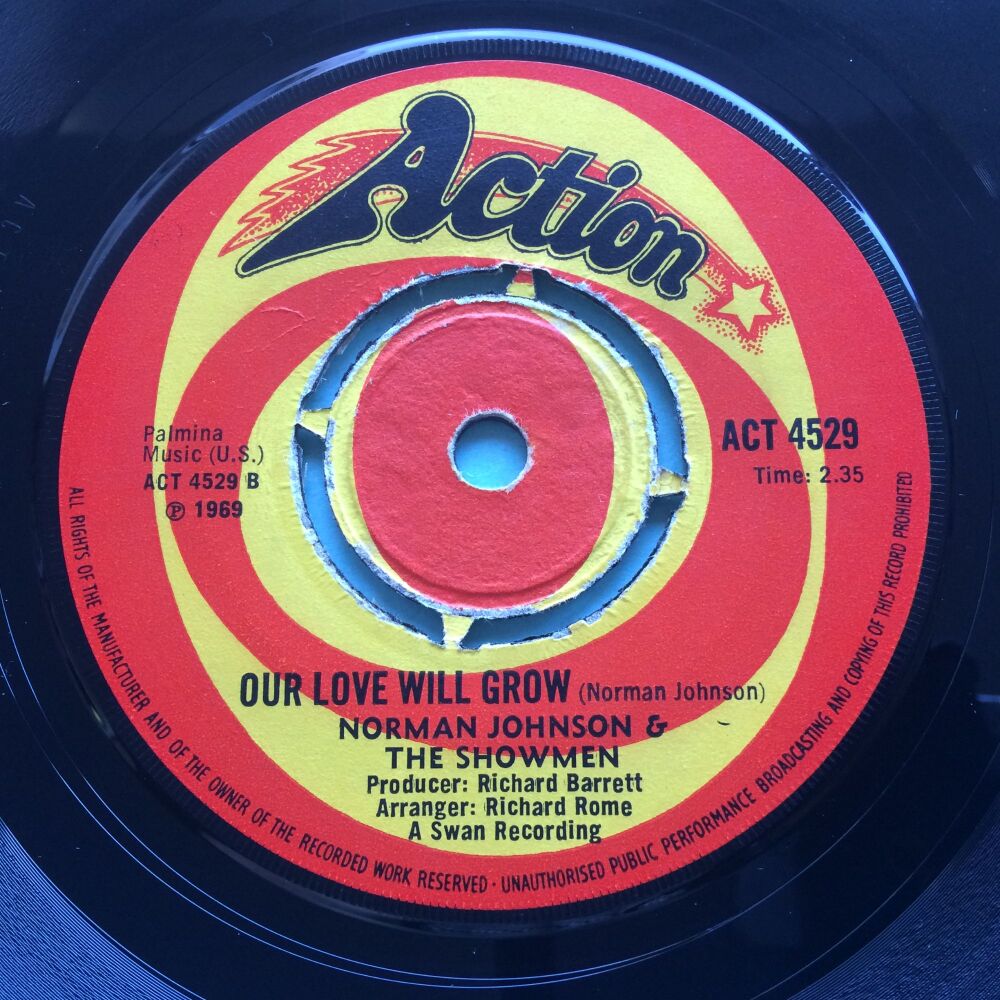 Norman Johnson & The Showmen - Our love will grow - UK Action - Ex-