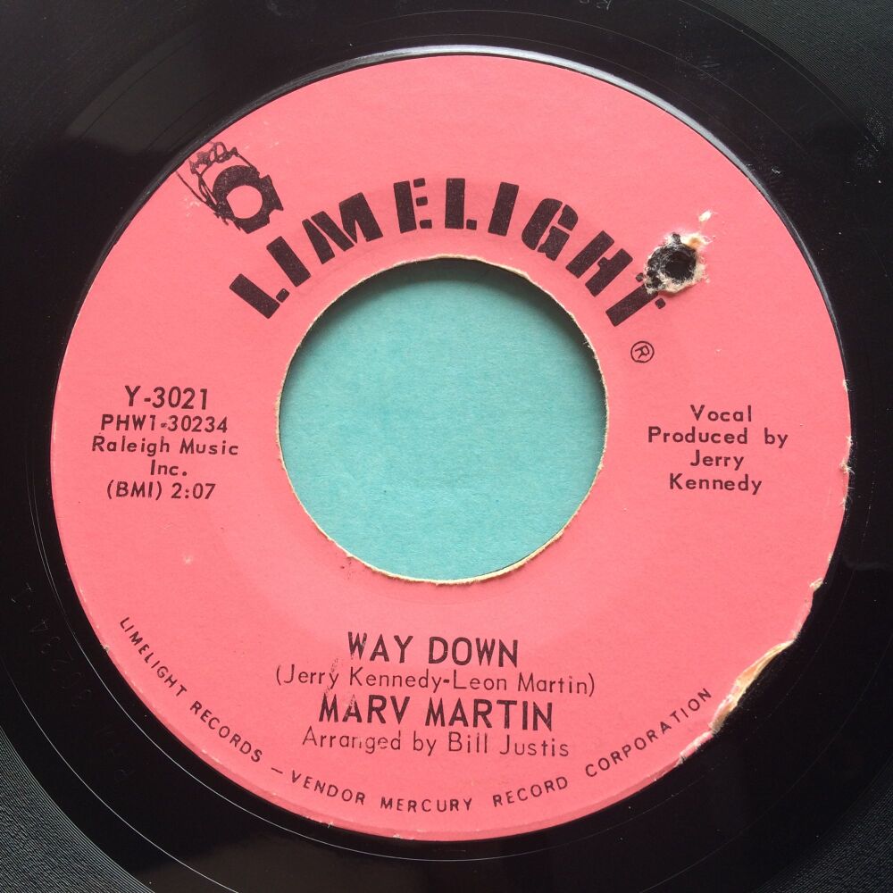 Marv Martin - Way down - Limelight - VG+