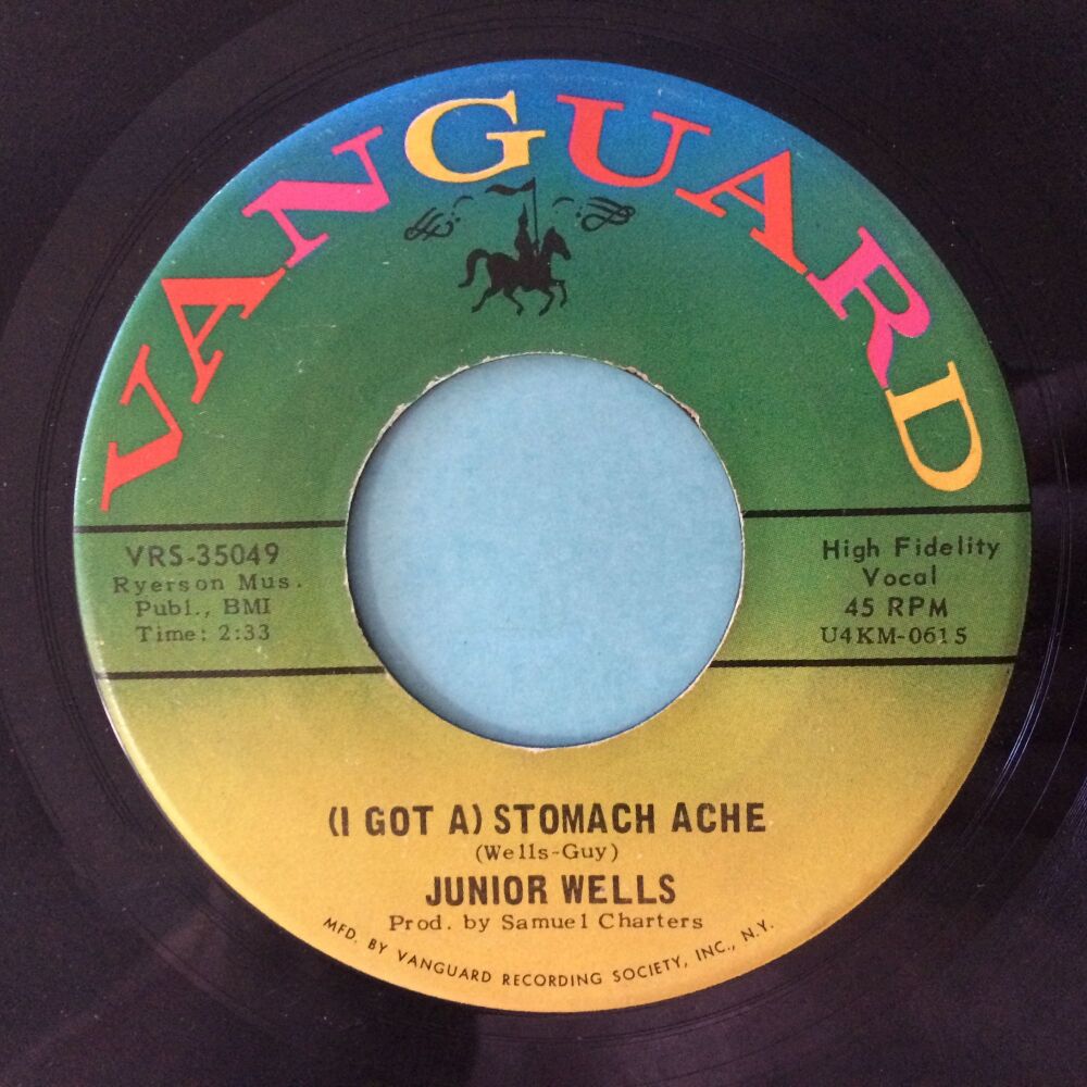 Junior Wells - (I got a ) Stomache Ache b/w Shake it baby - Vanguard - Ex
