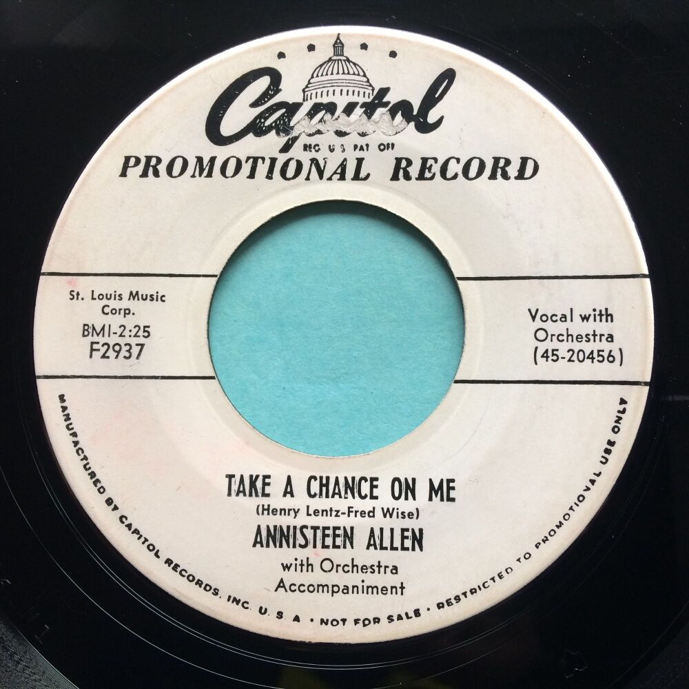 Annisteen Allen - Take a chance on me - Capitol promo - Ex-