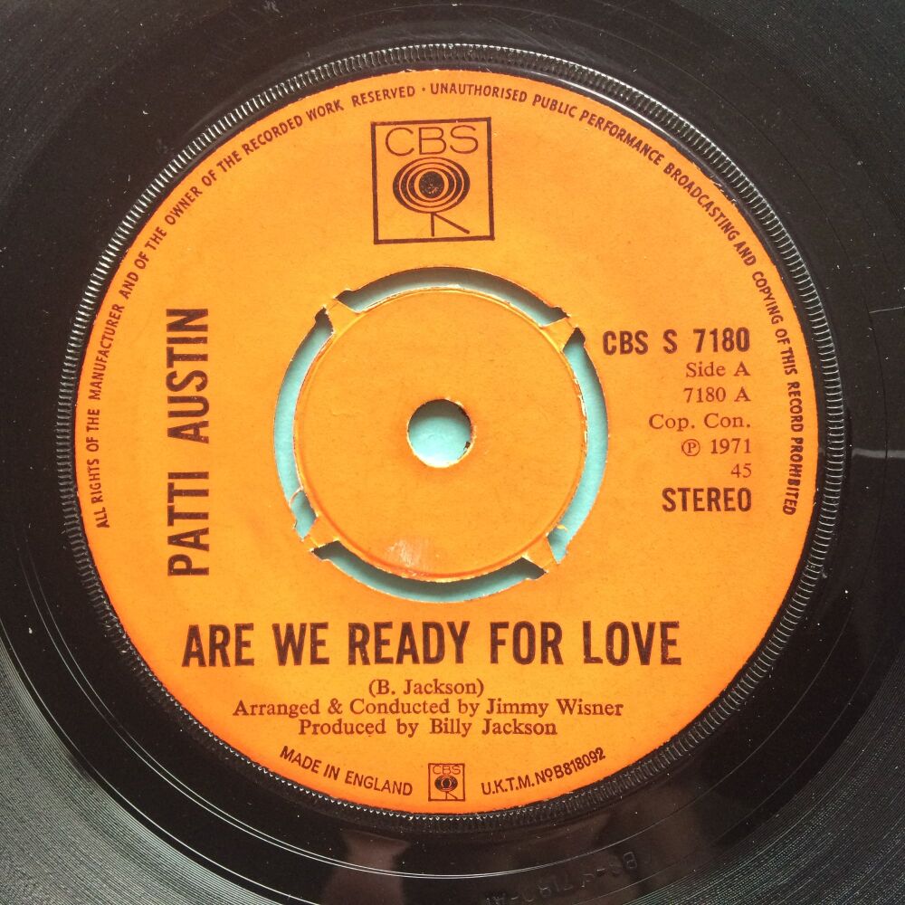 Patti Austin - Are we ready for love - U.K. CBS - Ex-