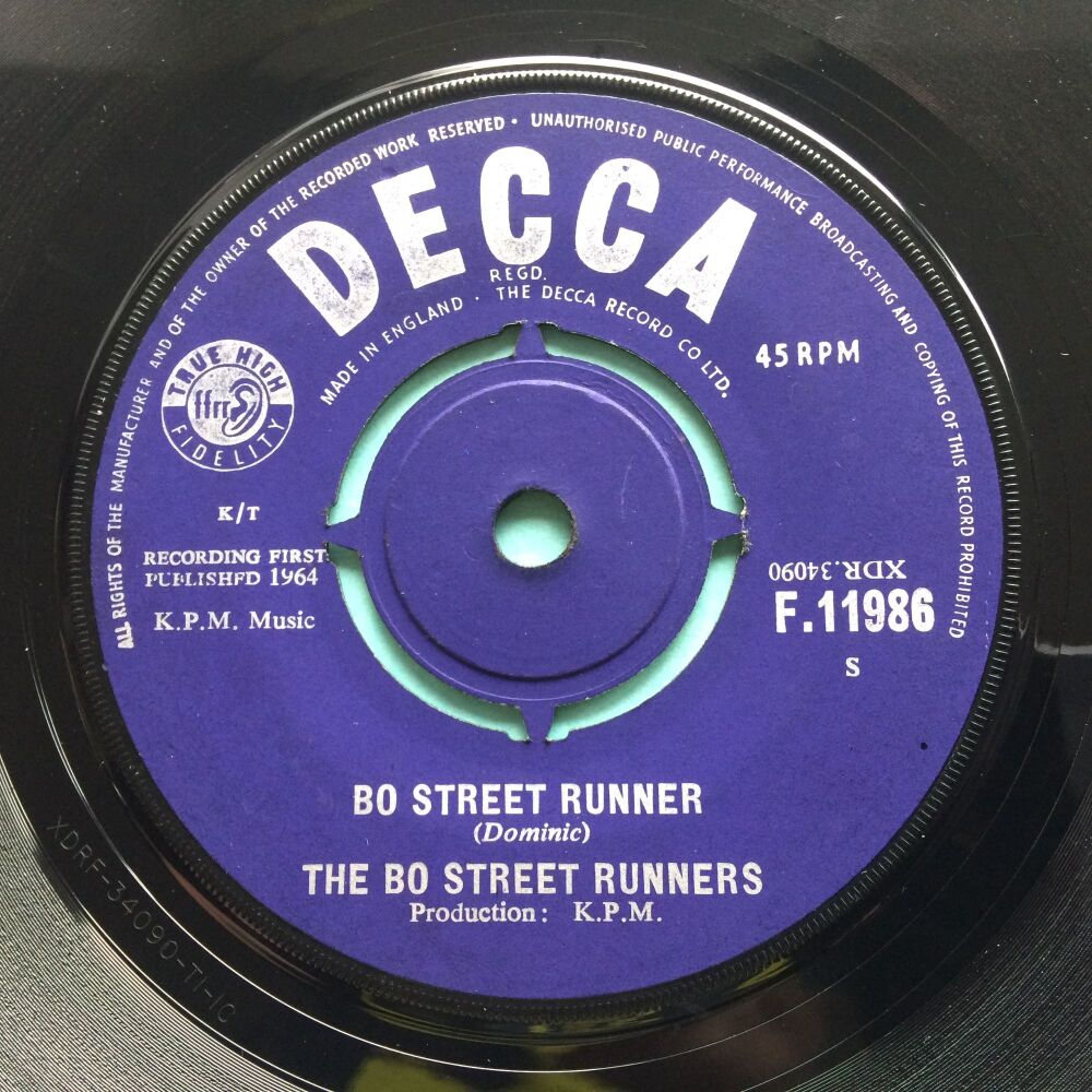 Bo Street Runners - Bo Street Runner b/w Tell me - Decca - Ex