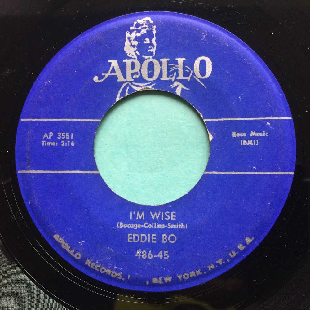 Eddie Bo - I'm wise - Apollo - Ex
