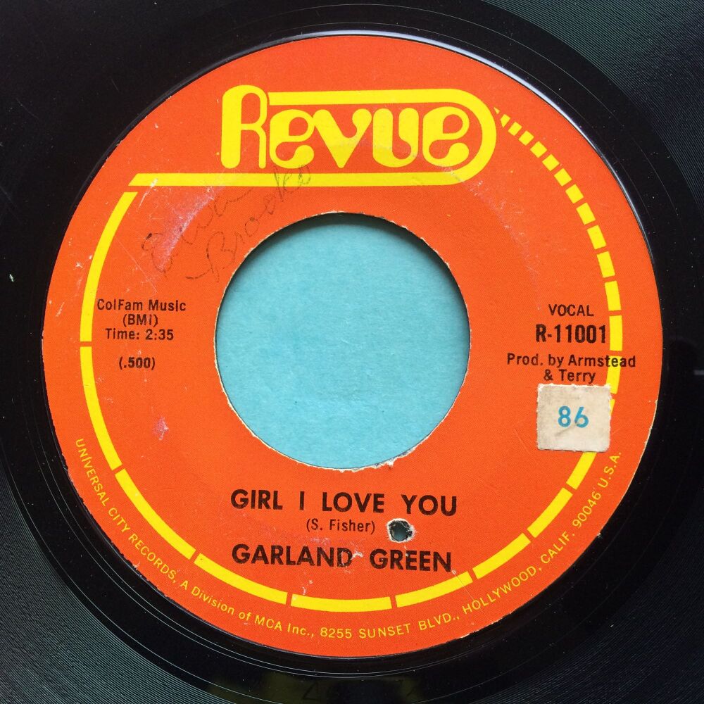 Garland Green - Girl I love you b/w It rained for forty days and nights - Revue - VG