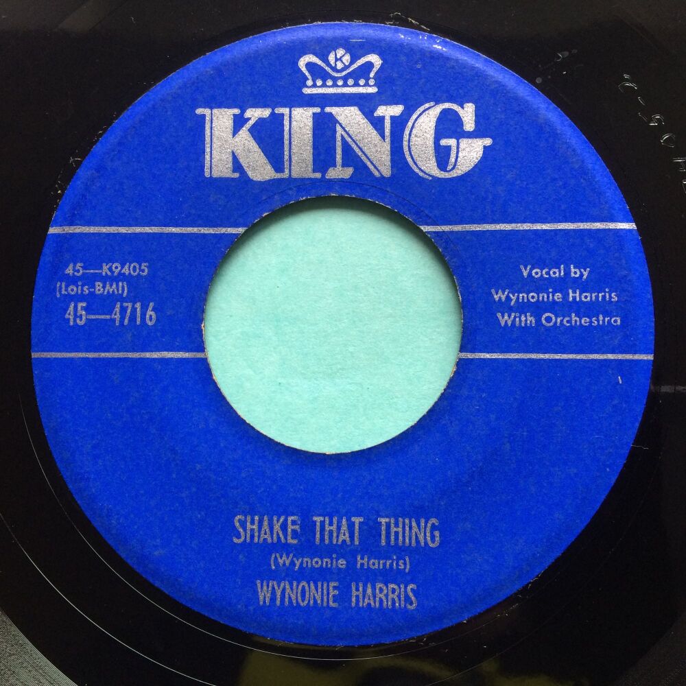 Wynonie Harris ‎- Shake That Thing b/w Keep a talkin' - King - Ex-