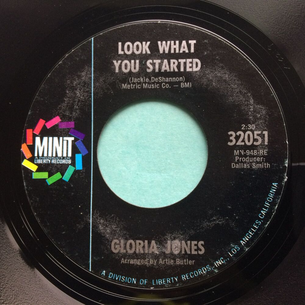 Gloria Jones - Look What You Started - Minit - Ex