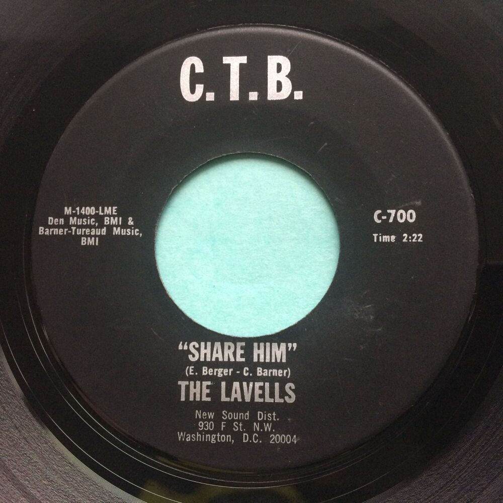 Lavells - Share him b/w In a crowded station - C.T.B. - Ex