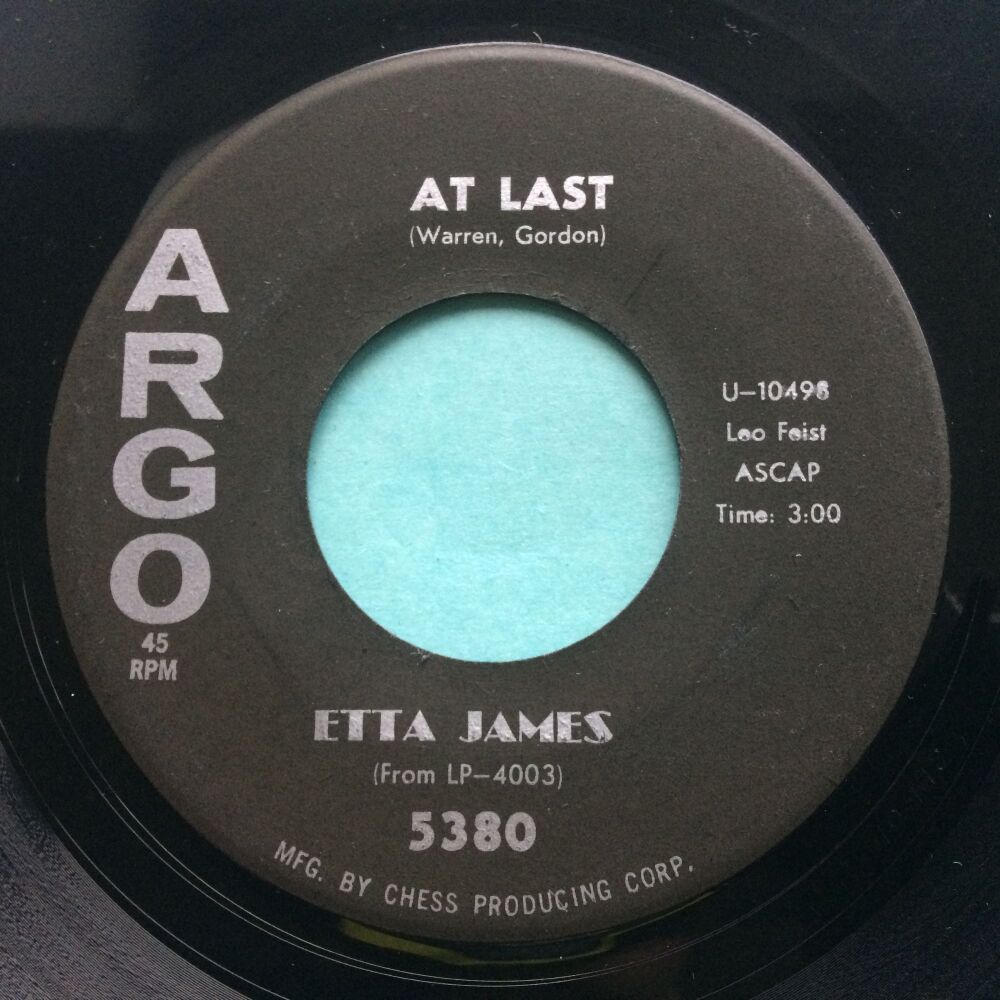 Etta James - At last b/w I just want to make love to you - Argo - VG+