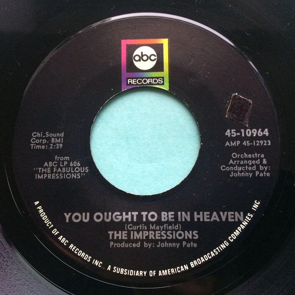 Impressions - You ought to be in heaven - ABC - VG+ (sol)