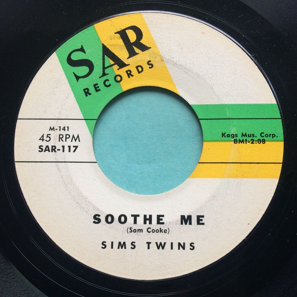 Sims Twins - Soothe me b/w I'll never come running back to you - SAR - Ex