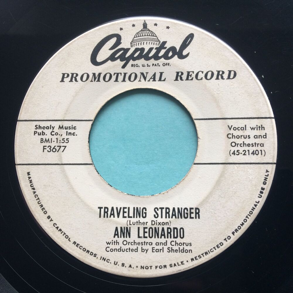 Ann Leonardo - Travelin' Stranger - Capitol promo - VG+