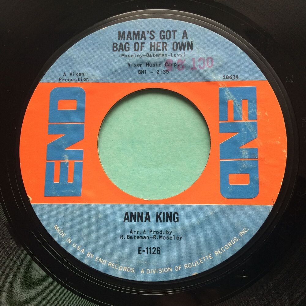 Anna King ‎– Mama's Got A Bag Of Her Own - End - Ex-