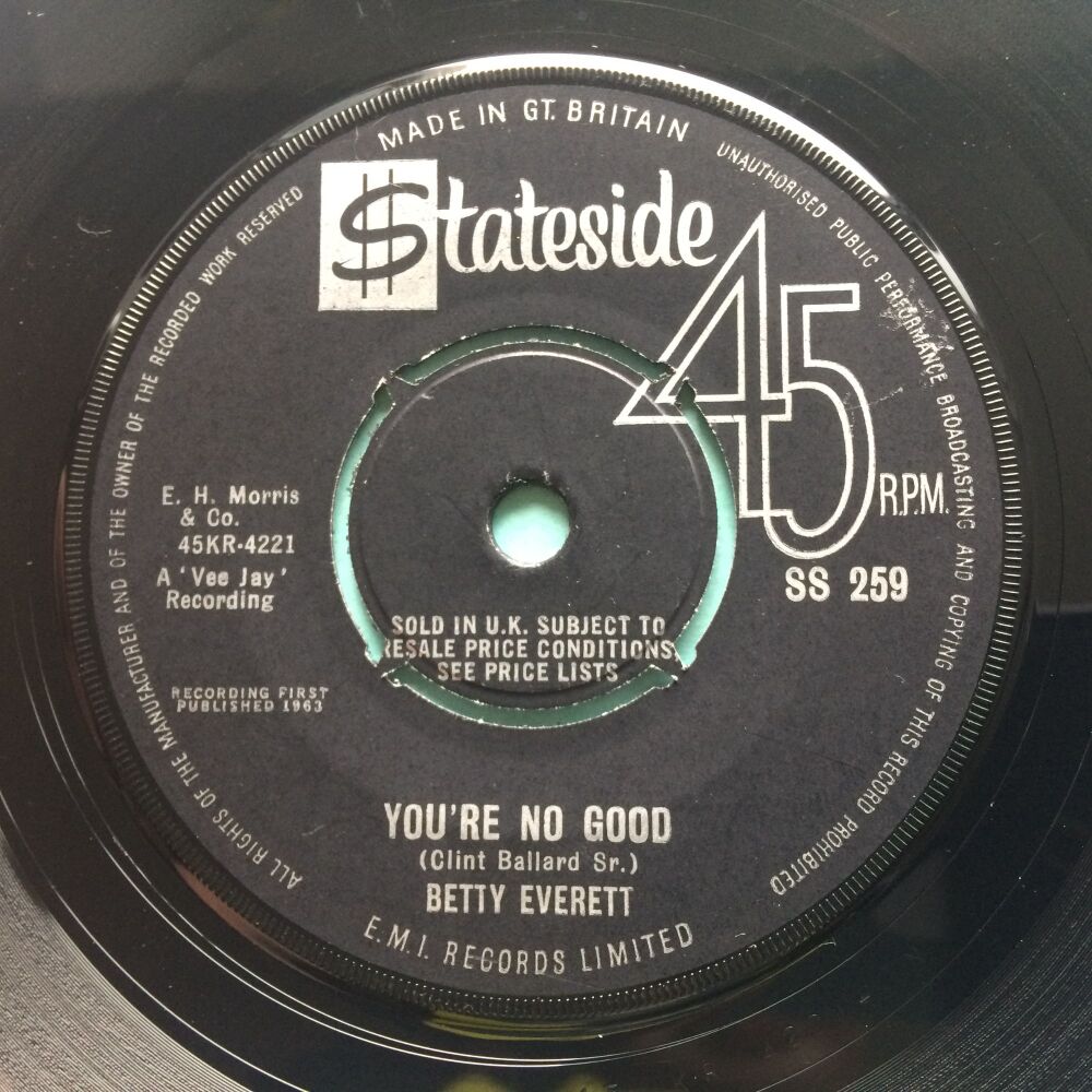 Betty Everett - You're no good b/w Hand's off - U.K. Stateside - Ex