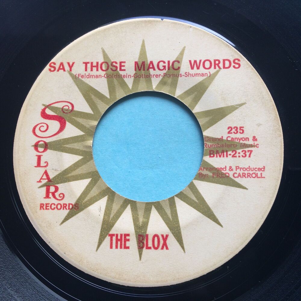 Blox - Say those magic words - Solar - Ex-