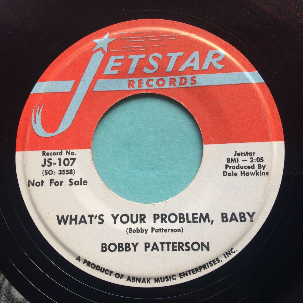 Bobby Patterson - What's your problem baby - Jetstar promo (red vinyl) - VG+