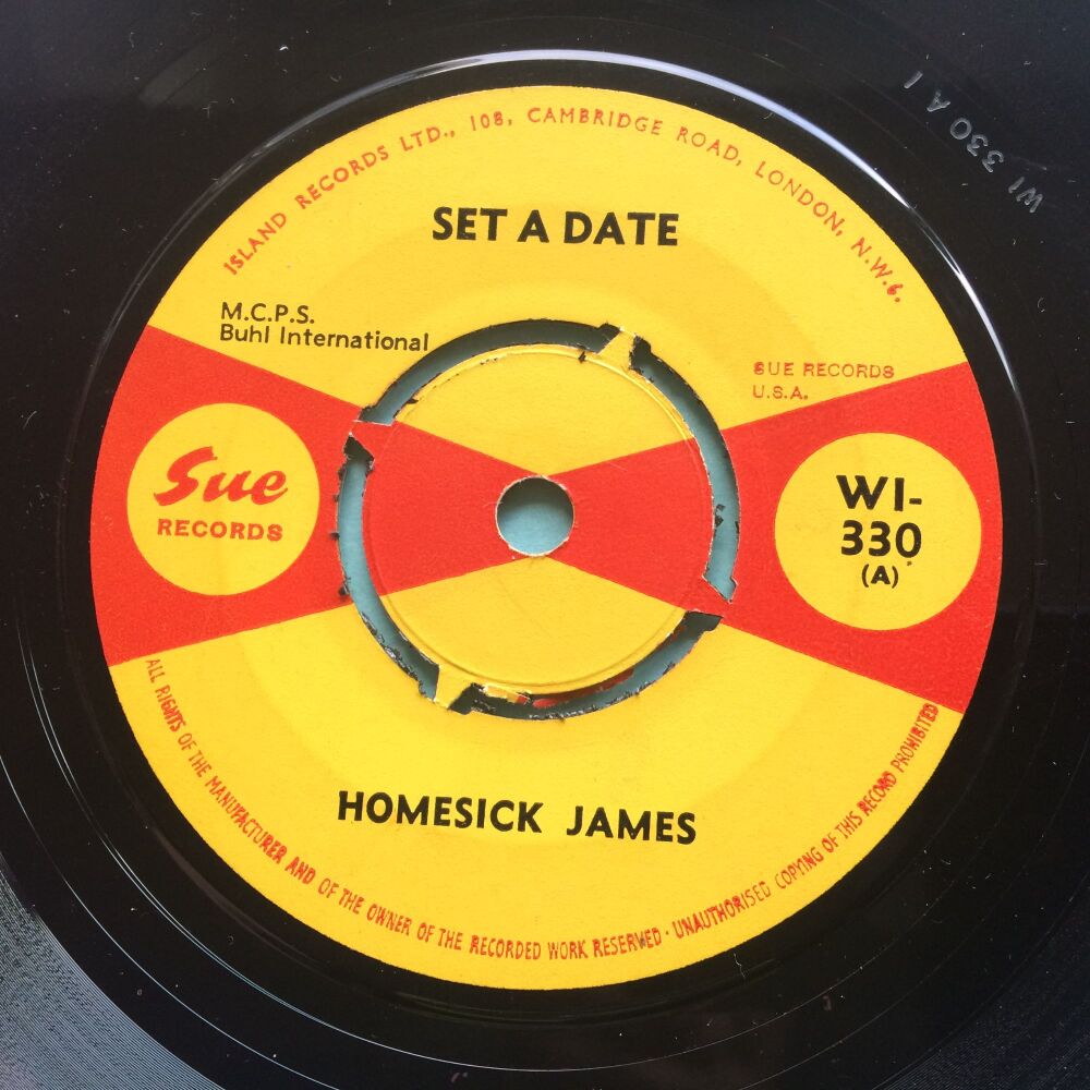 Homesick James - Set a date b/w Can't afford to do it - U.K. Sue - Ex-