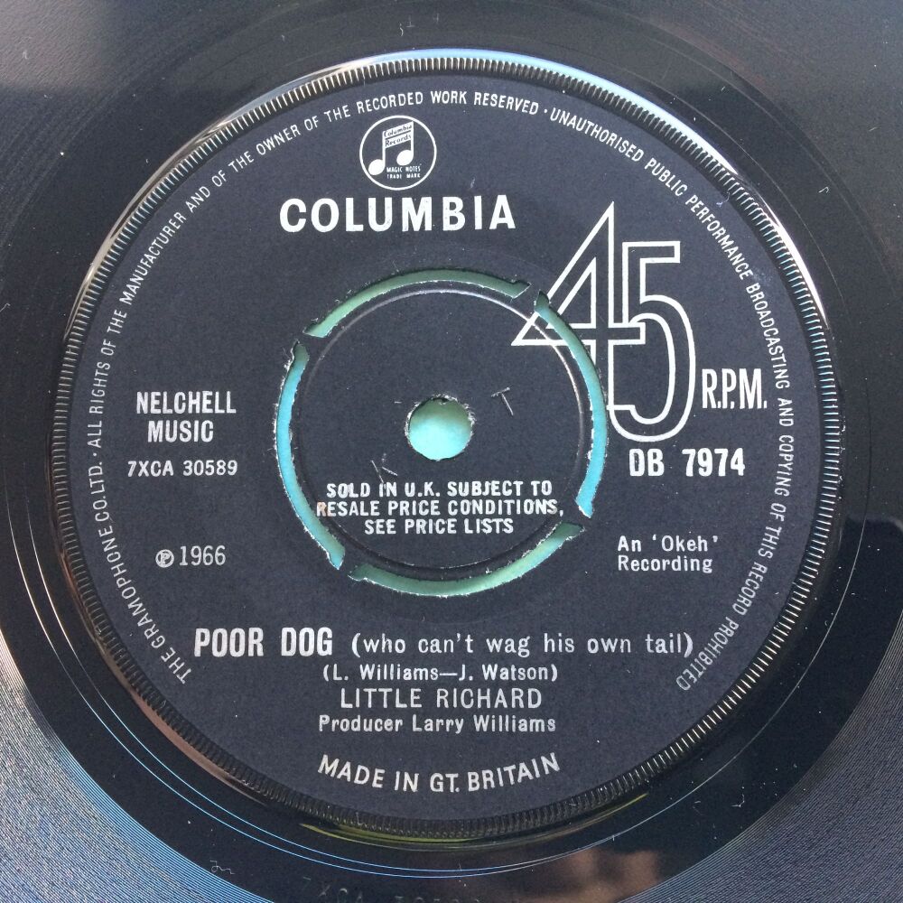 Little Richard - Poor Dog - U.K. Columbia - Ex