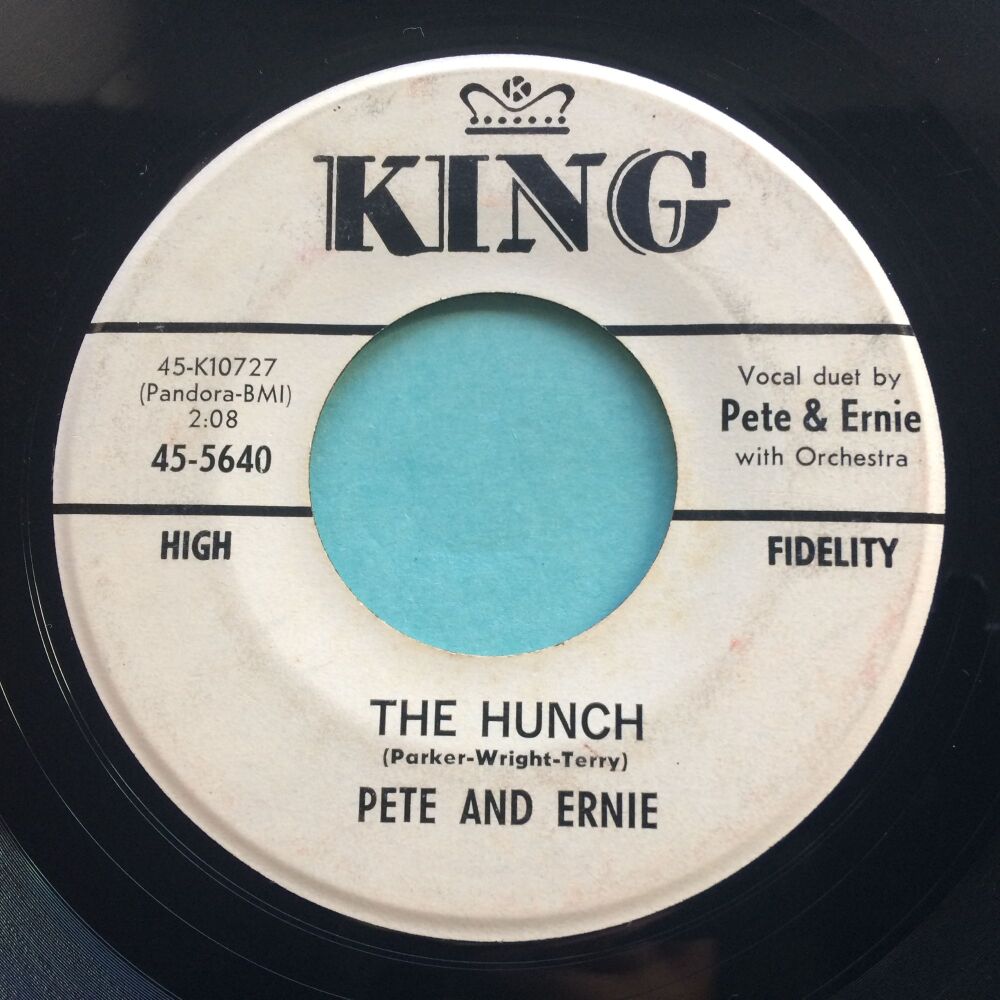 Pete and Ernie - The Hunch - King promo - VG+
