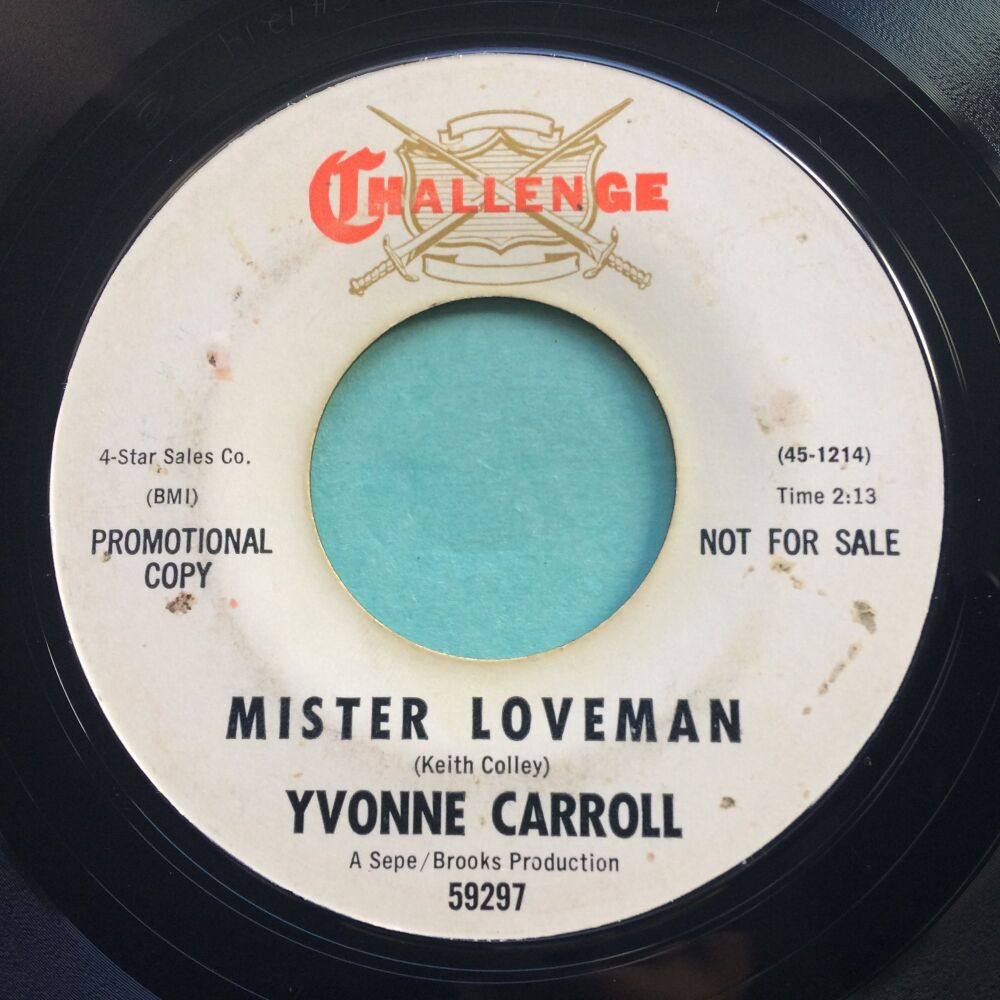 Yvonne Carroll - Mister Loveman - Challenge promo - VG+