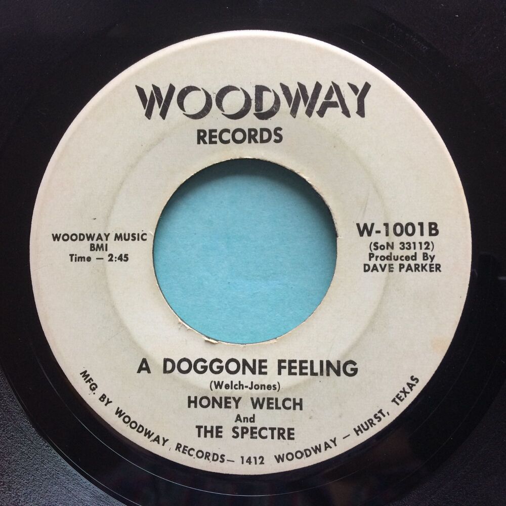 Honey Welch & The Spectre - A Doggone Feeling - Woodway - VG+