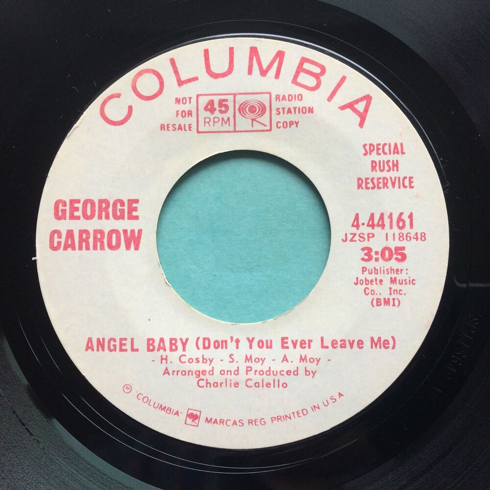 George Carrow - Angel Baby - Columbia promo - Ex