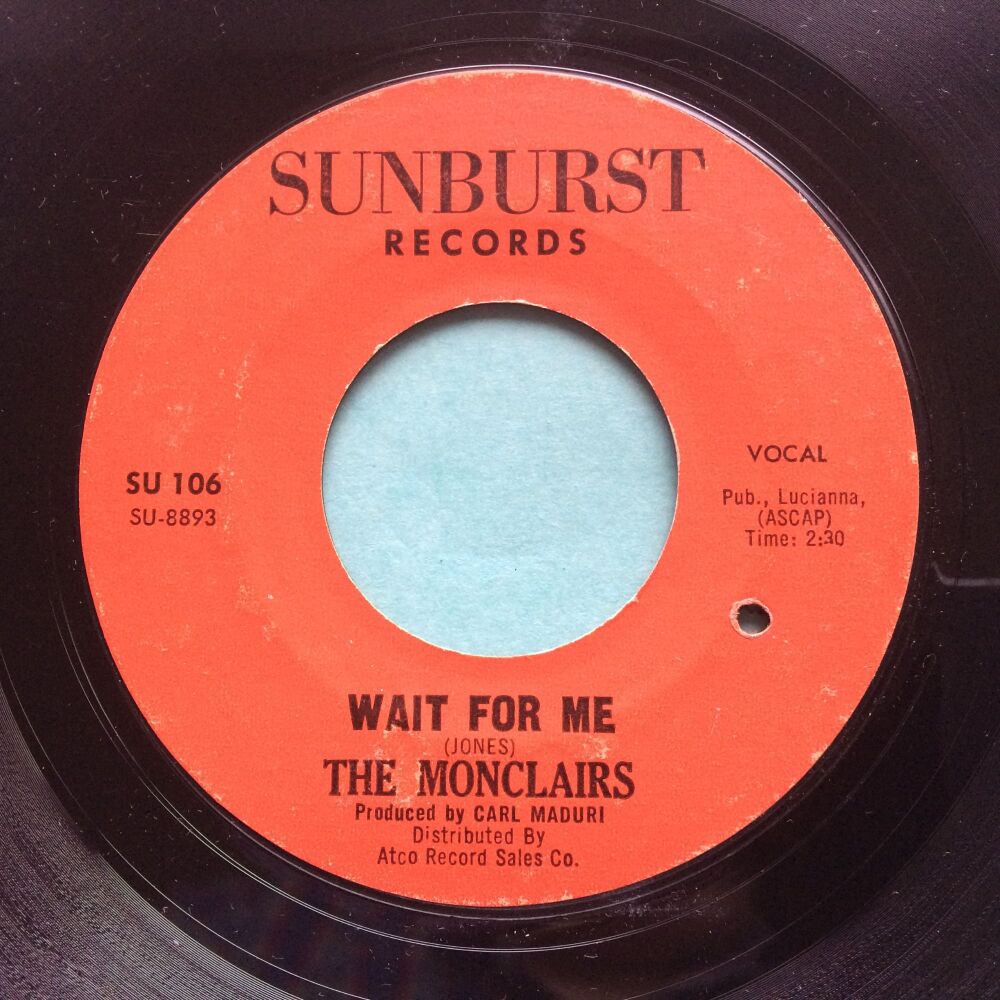 Monclairs - Wait for me - Sunburst - VG+