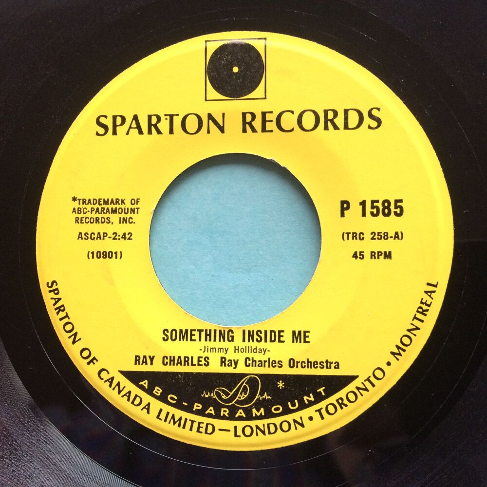 Ray Charles - Something inside me - Sparton (Canadian) - Ex