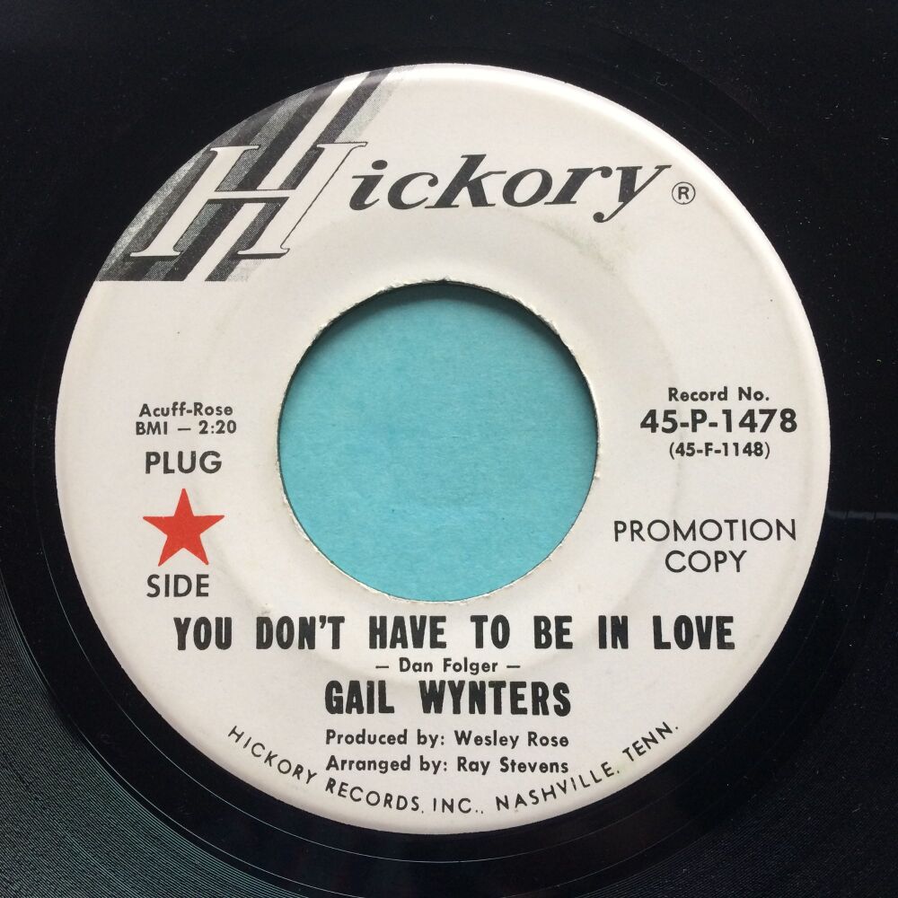 Gail Wynters - You don't have to be in love - Hickory promo - Ex