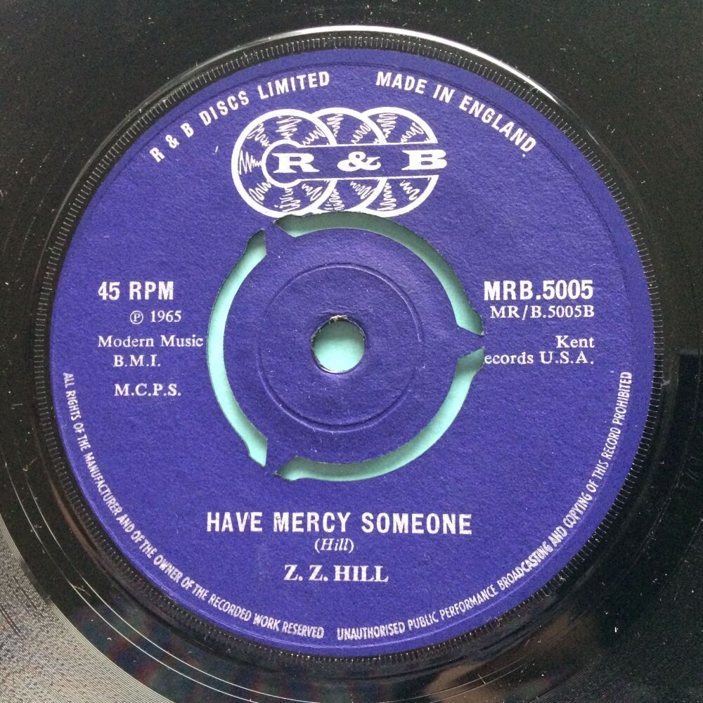 Z Z Hill - Have Mercy someone - U.K. R&B - Ex