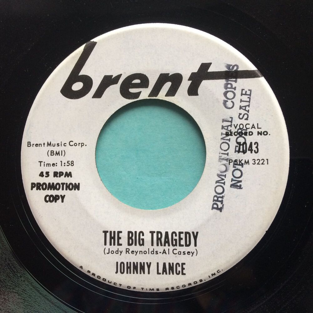 Johnny Lance - The Big Tragedy - Brent promo - Ex
