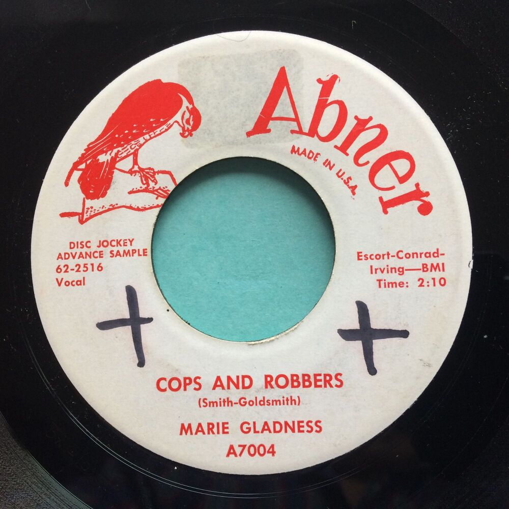 Marie Gladness - Cops and Robbers b/w I'm anxious - Abner promo - VG+