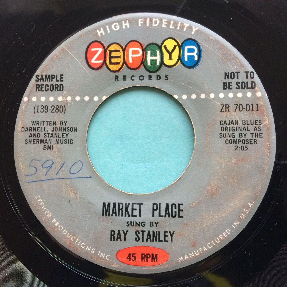 Ray Stanley - Market Place - Zephyr promo - some light scuffs & wear to vinyl, plays with light background noise  but music overpowers.