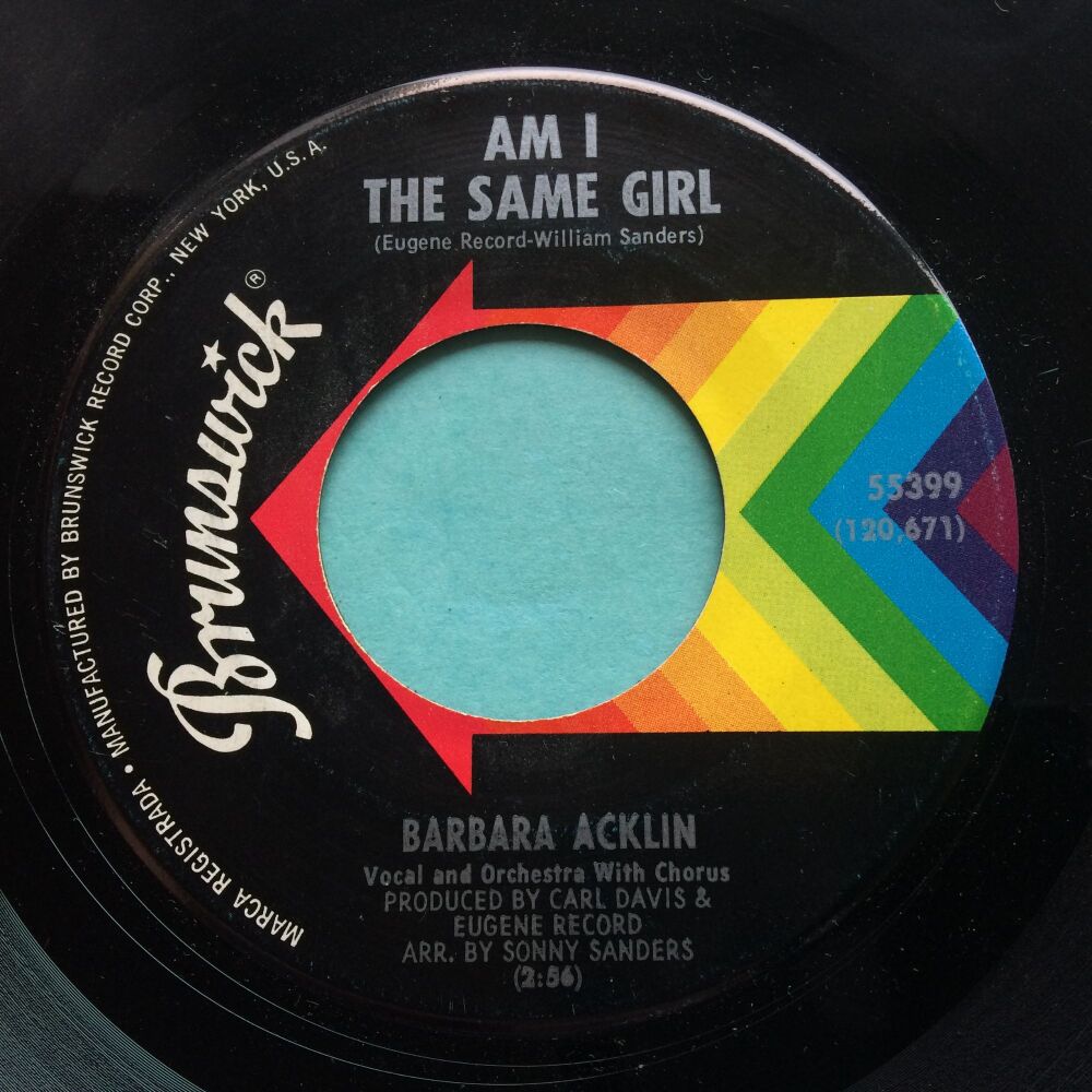 Barbara Acklin - Am I the same girl - Brunswick - Ex-