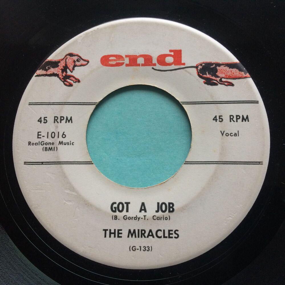 Miracles - Got a job b/w My mama done told me - End - Ex