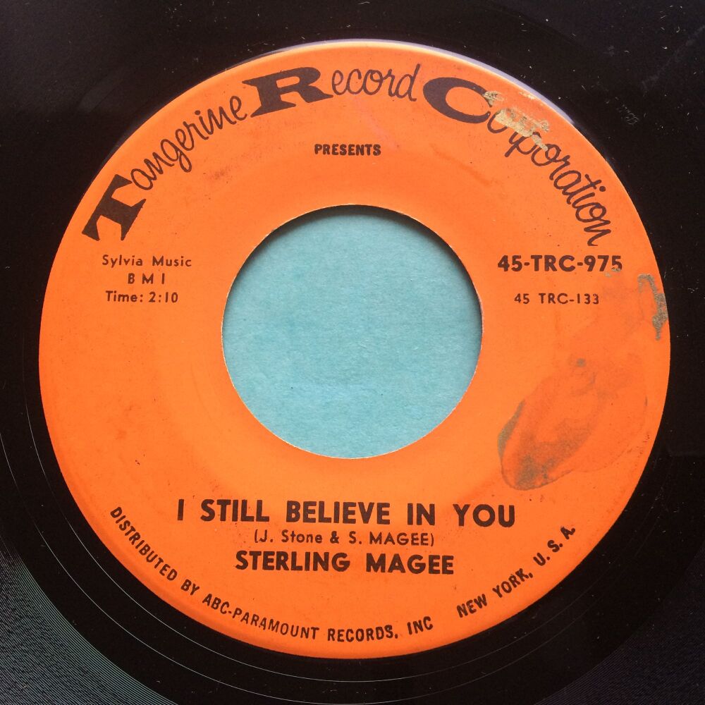 Sterling Magee - I still believe in you b/w Tighten Up - Tangerine - VG+