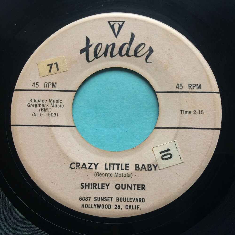 Shirley Gunter - Crazy little baby - Tender - VG+