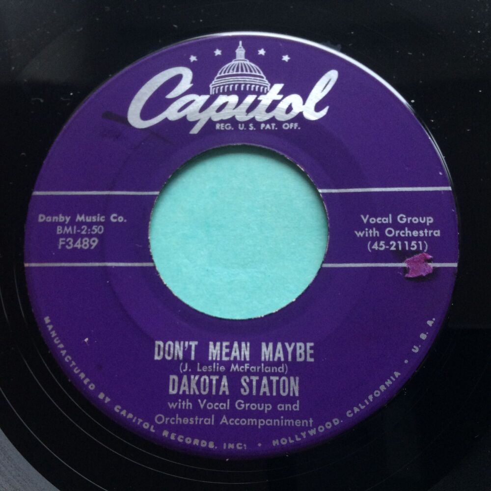 Dakota Staton - Don't mean maybe - Capitol - Ex-