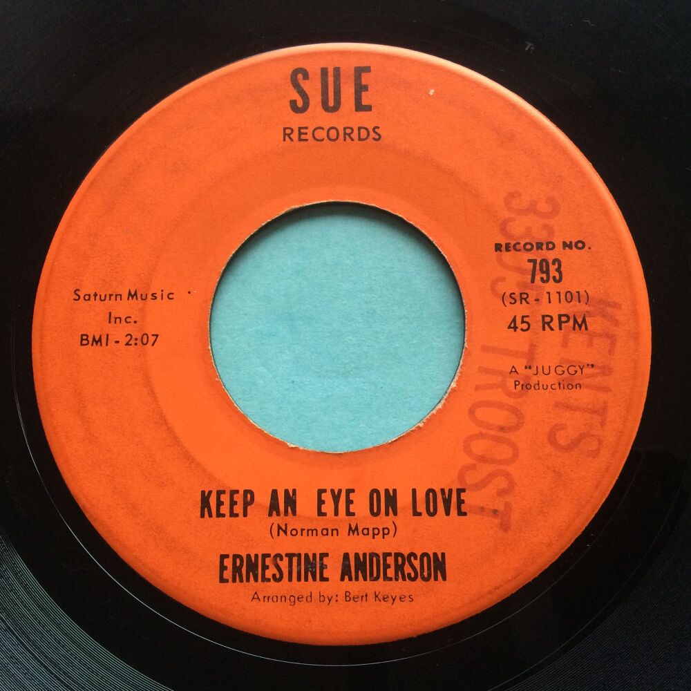 Ernestine Anderson - Keep an eye on love b/w Continental mind - Sue - Ex-