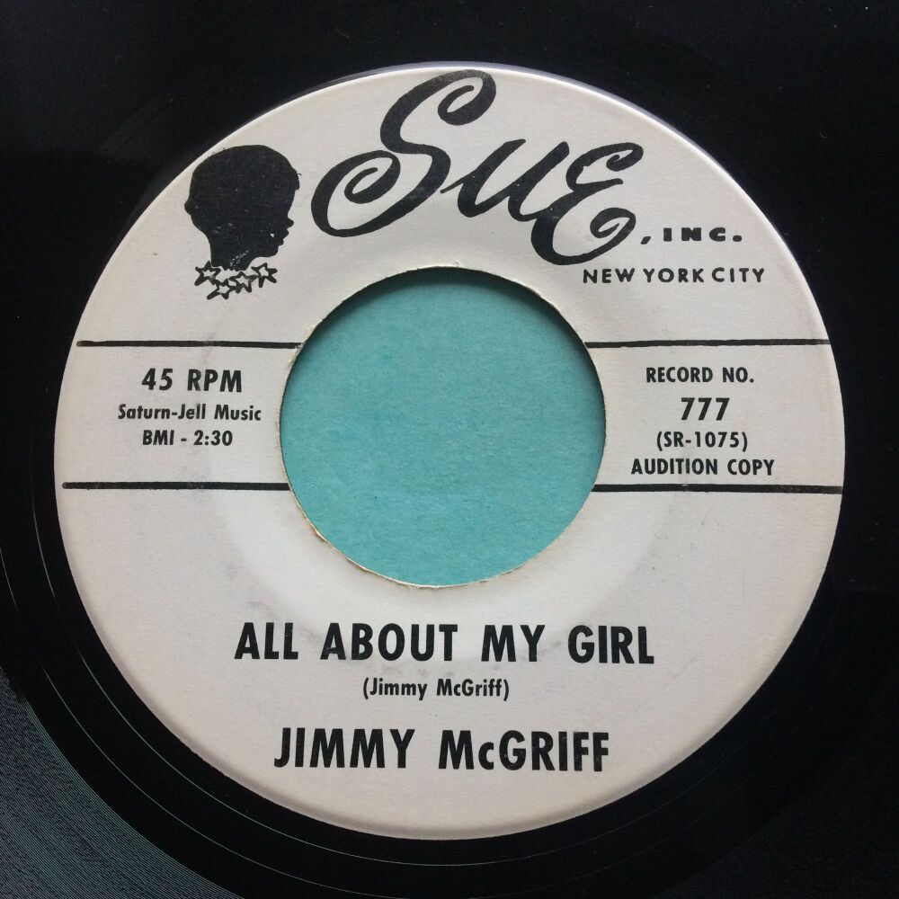 Jimmy McGriff - All about my girl b/w MG Blues - Sue promo - Ex