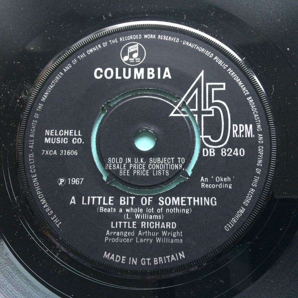 Little Richard - A little bit of something b/w Money - UK Columbia - Ex