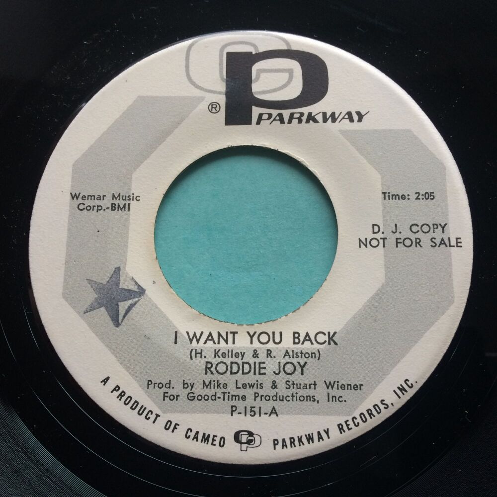 Roddie Joy - I want you back - Parkway - VG+