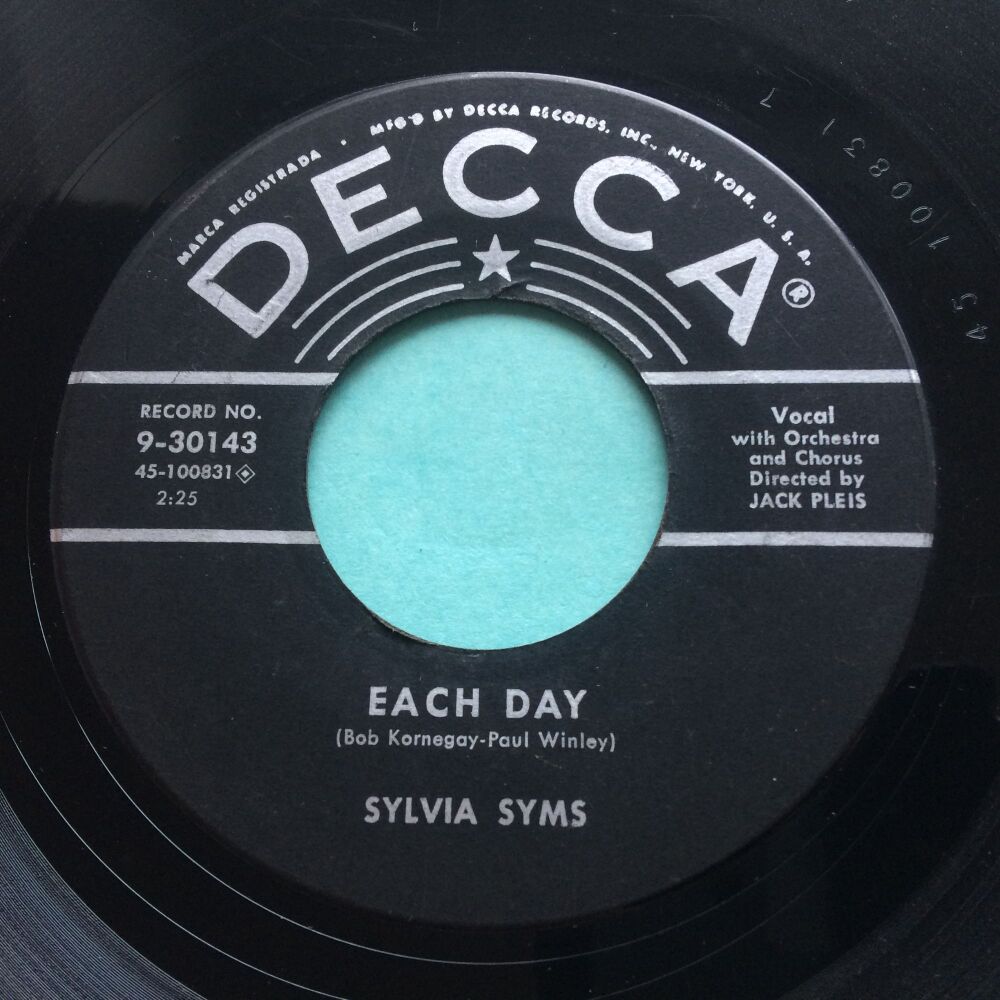 Sylvia Syms - Each day - Decca - VG+