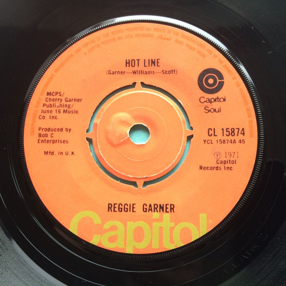Reggie Garner - Hot Line - U.K. Capitol - Ex-